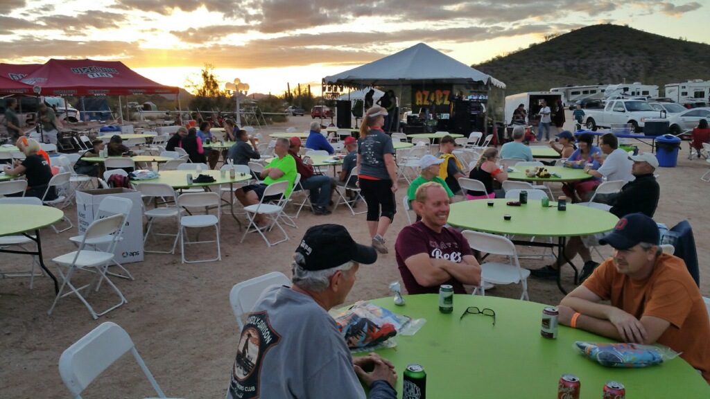 The MS 150 bike event with lots participants.