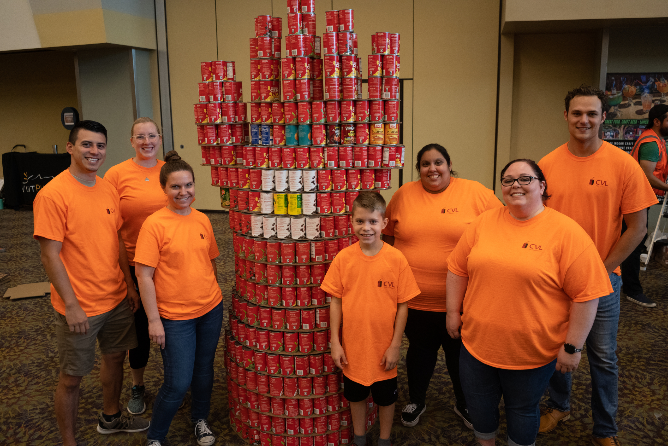 CVL Team and Their CANstruction for 2019