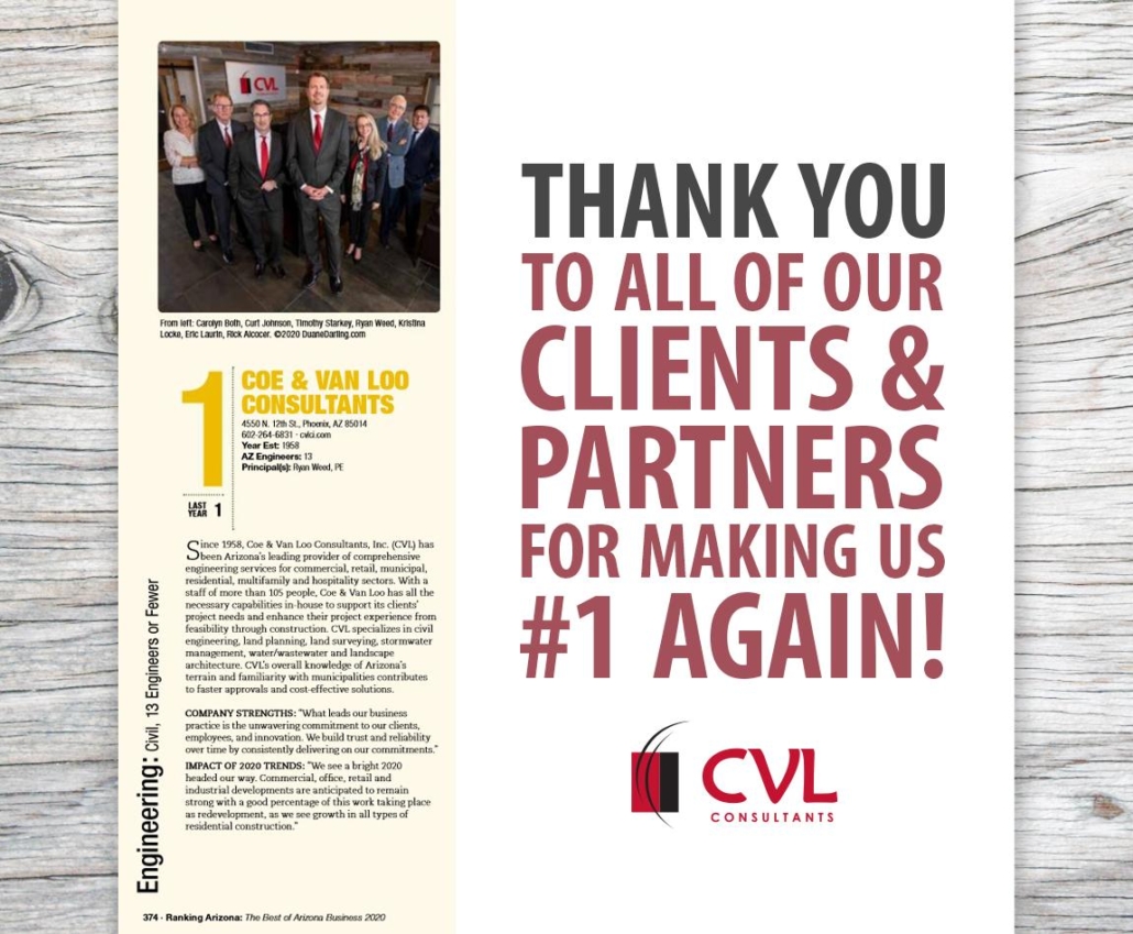 Thank you to all of our Clients and Partners Coe & Van Loo Consultants Inc